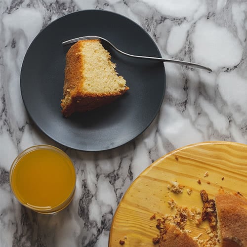 Coconut cake made with margarine