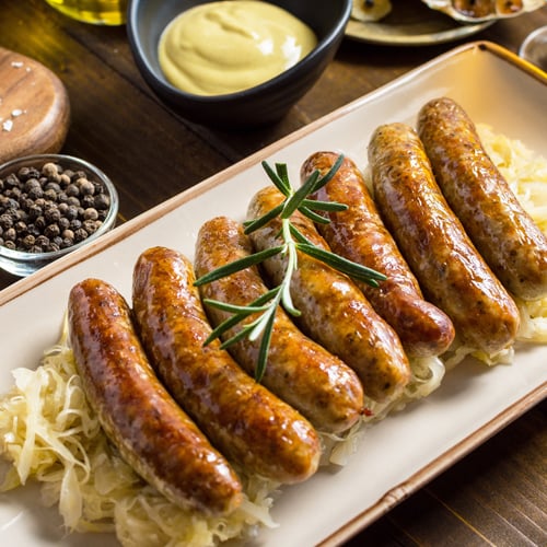 Knockwurst with Sauerkraut