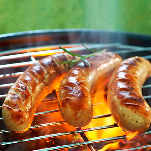 Knockwurst on the Grill