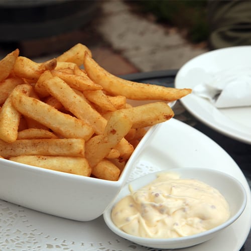 French fries with aioli