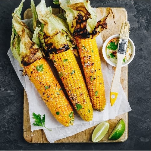 Corn with Compound Butter on the side