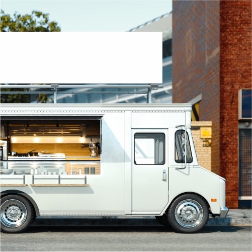 White Food Truck