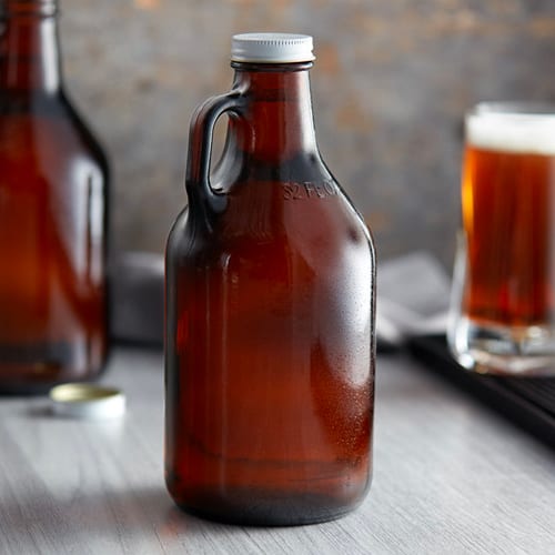 Beer Growlers On Table