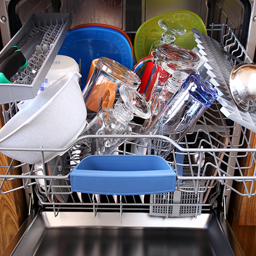 Loading a Dishwasher Incorrectly
