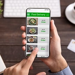 Mobile Food Delivery Menu