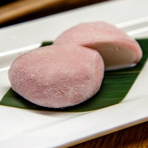 mochi ice cream on a plate