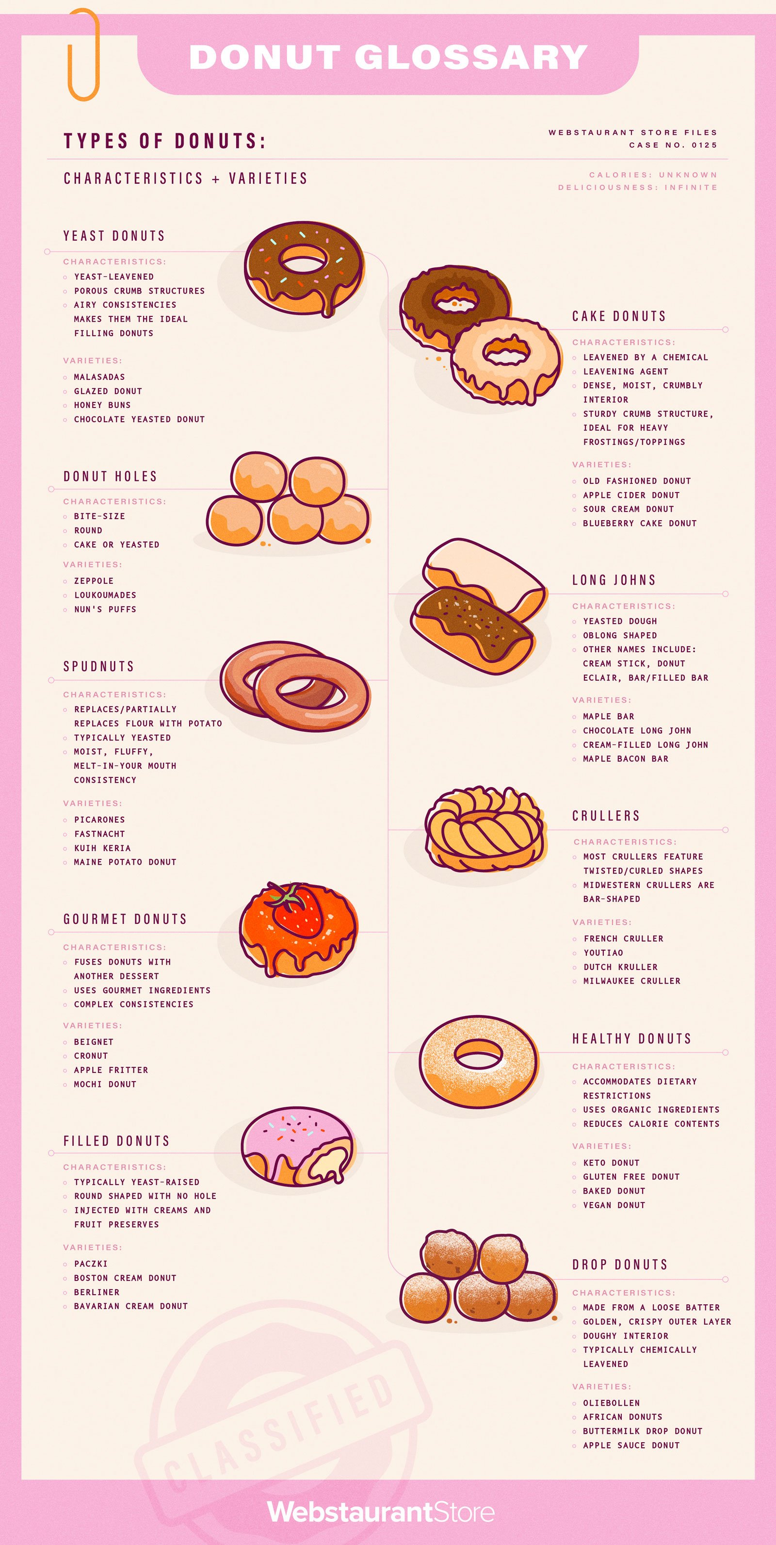 Types of Donuts Infographic