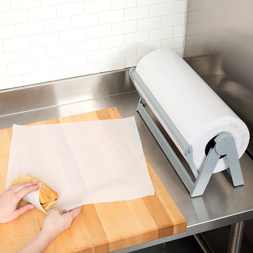 wrapping a hoagie in parchment paper