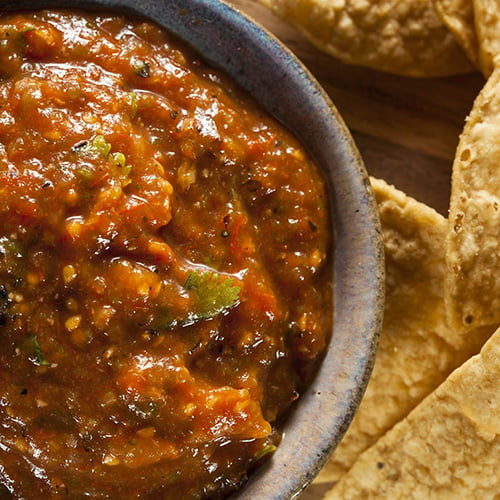Organic spicy red salsa