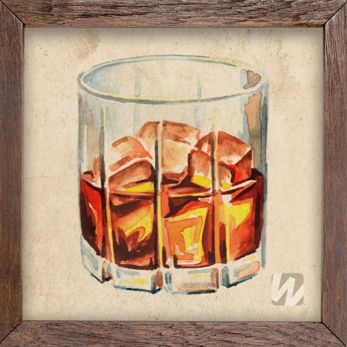 Illustration of Bourbon Whiskey