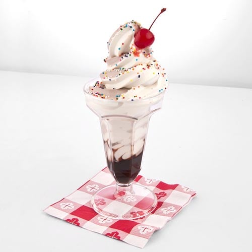 Soft Serve in cup with sprinkles
