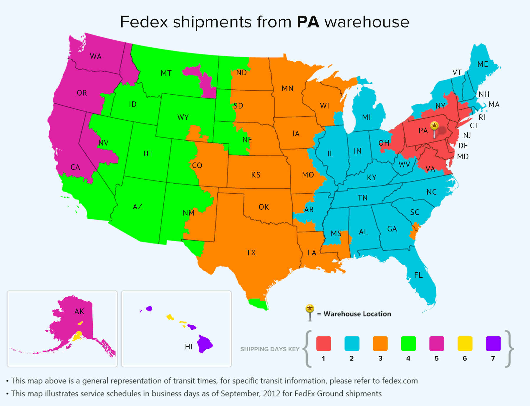 Details On Our Estimated Shipping Times For FedEx Ground