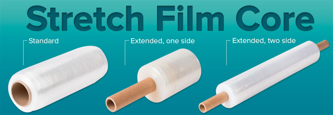 diagram of different types of stretch film core