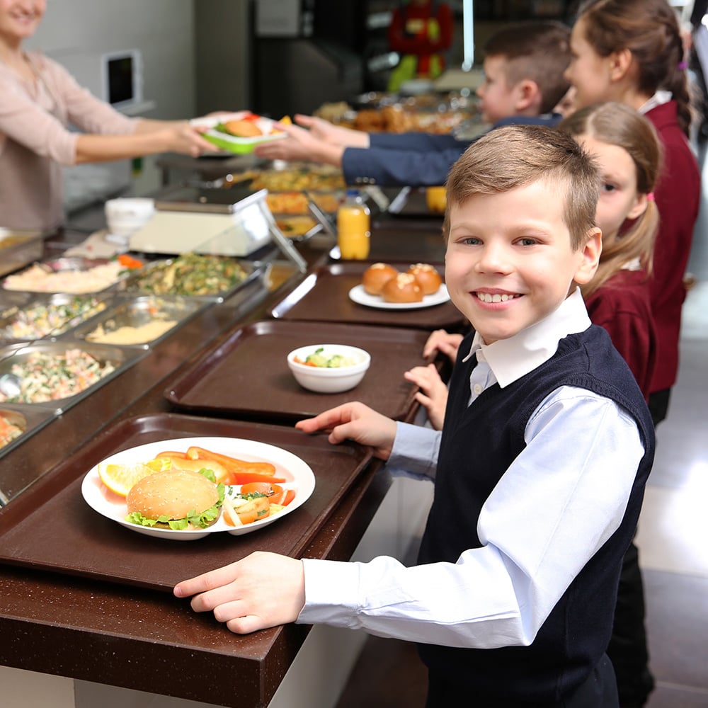 comida escolar segura para alérgenos