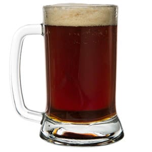 American Brown Ale in a beer mug