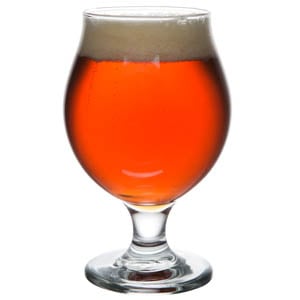 Traditional Bock in a Belgian beer glass