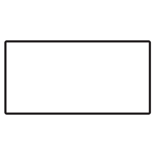 Black outlined rectangle