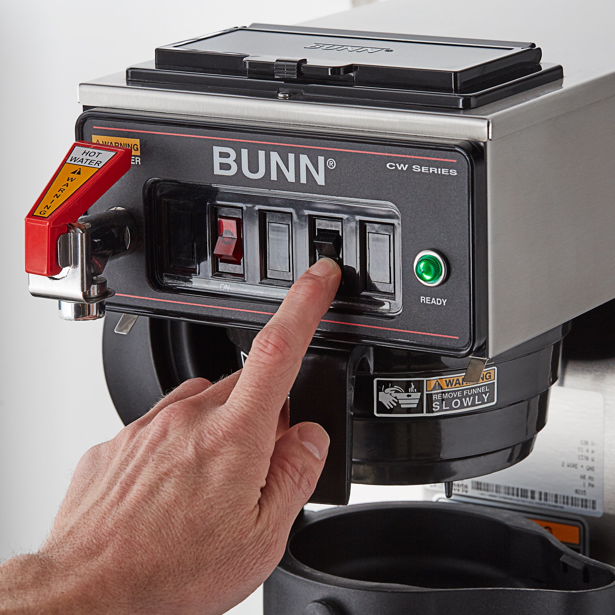 Starting a Bunn coffee maker