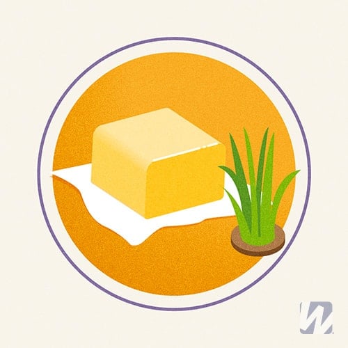 Illustration of Grass Fed Butter