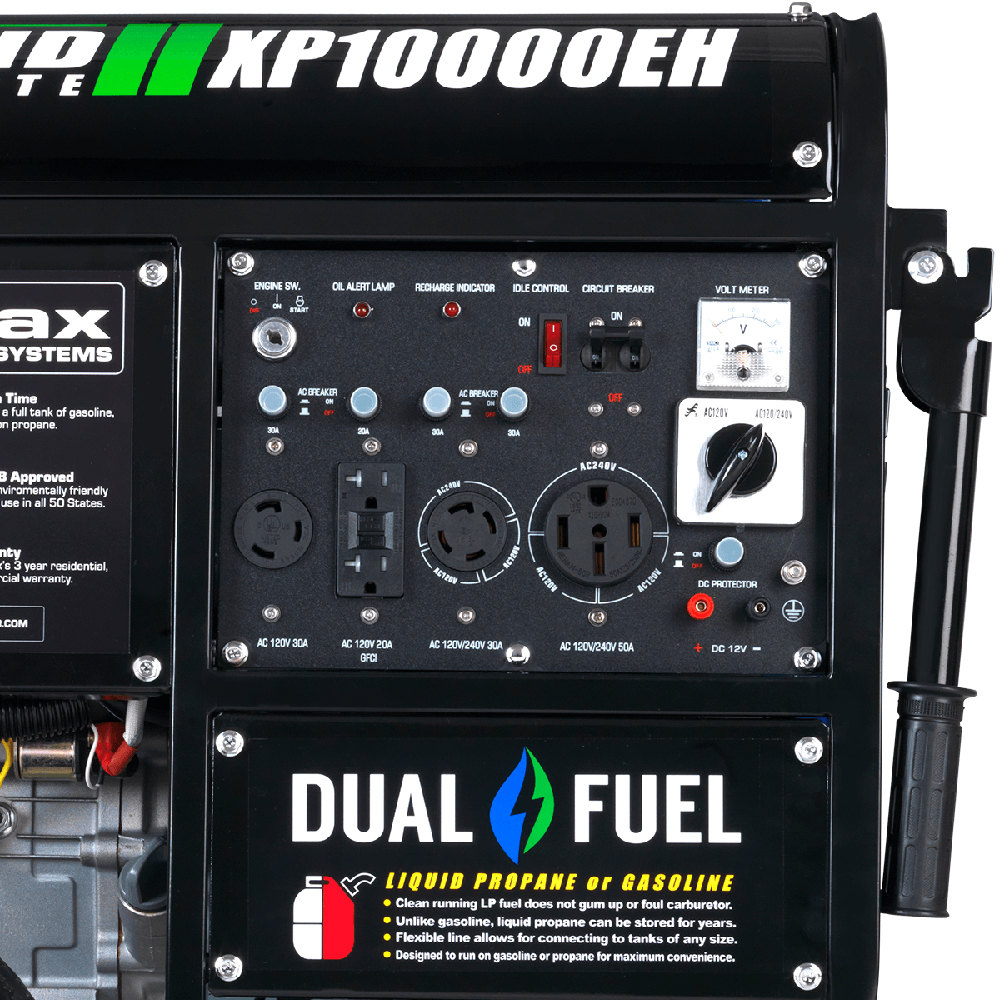 XP10000EH generator control power with outlets