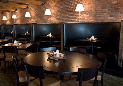 quality furniture in restaurant