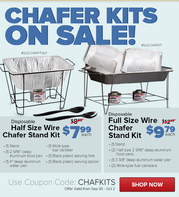 Chafer Kits on Sale!