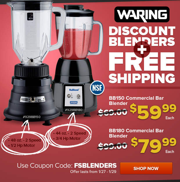 Bar Essentials Terry Towels from 2.99/dzn, Waring Commercial