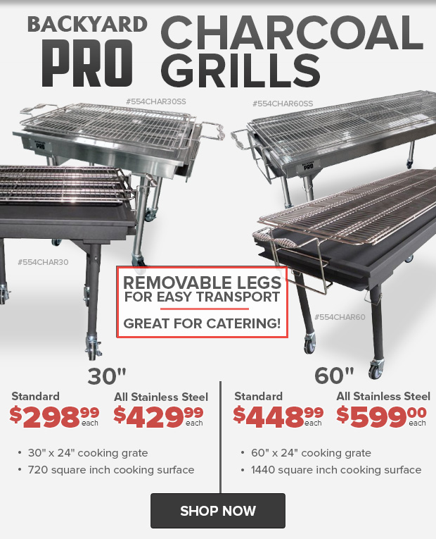 Charcoal Grills from Backyard Pro!