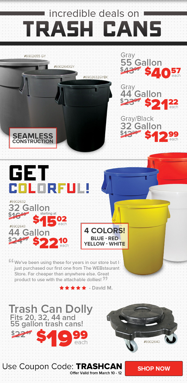 Save on Garbage Cans