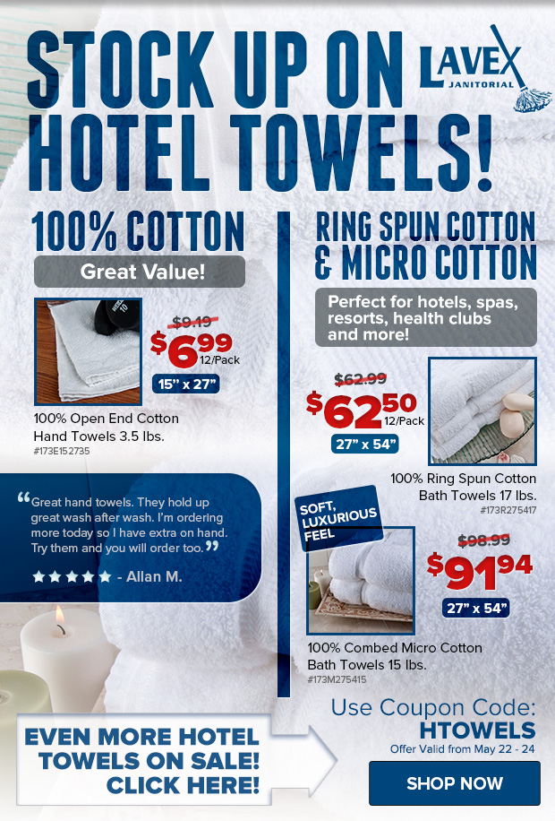 Hotel Towels on Sale!