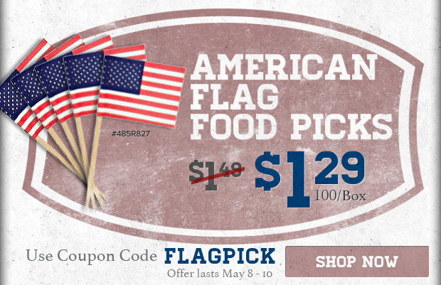 American Flag Food Picks