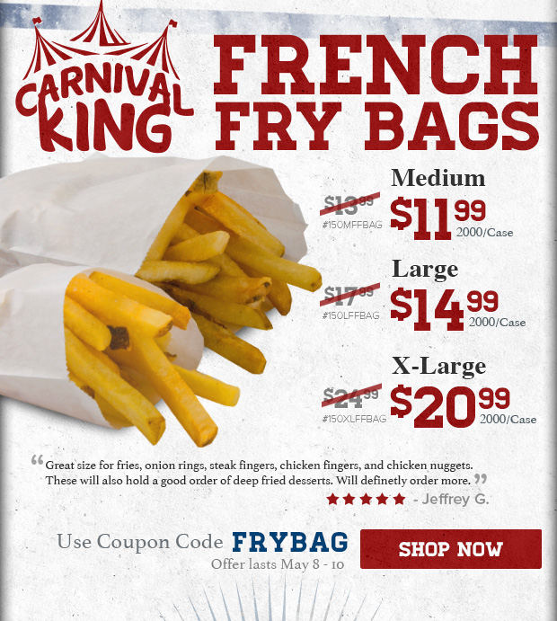 Carnival King French Fry Bags