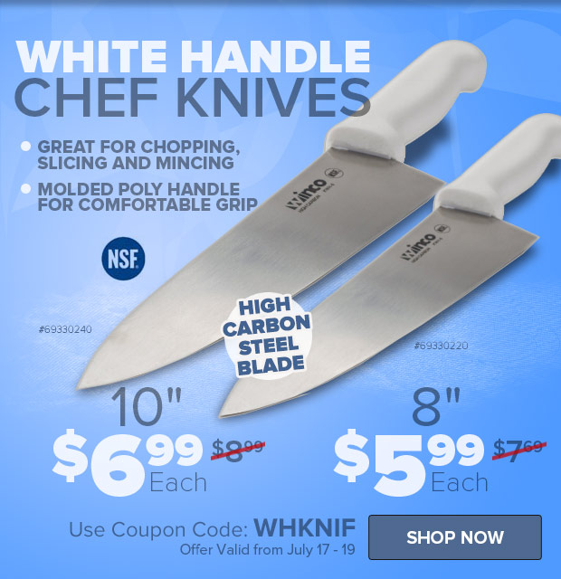 Save on White Handle Chef Knives!