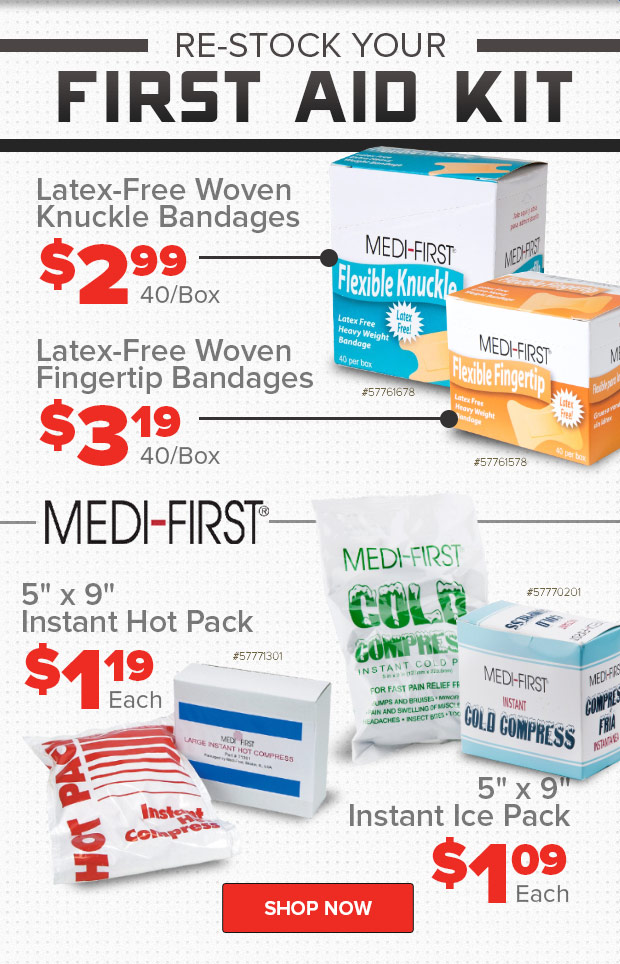 Re-stock your First Aid Kit!