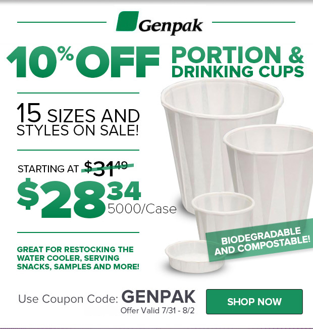 GenPak Cups on Sale!