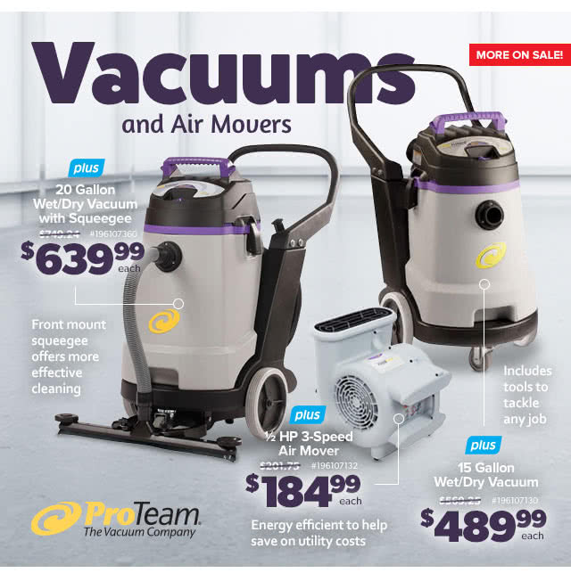 Pro-Team Vacuums & Air Movers