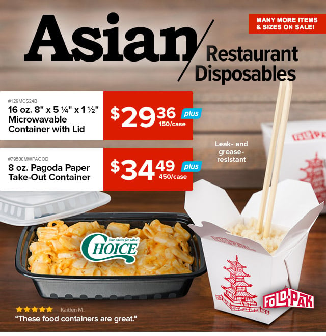 Asian Restaurant Disposables