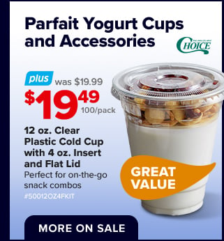 Parfait Yogurt Cups and Accessories