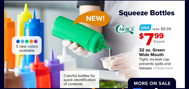 NEW! Choice Squeeze Bottles