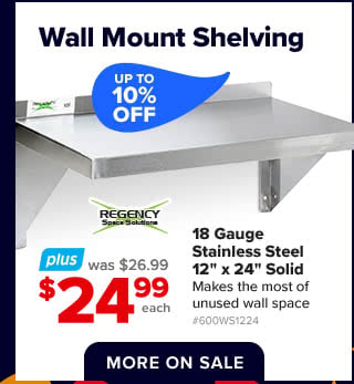 Wall Mount Shelving