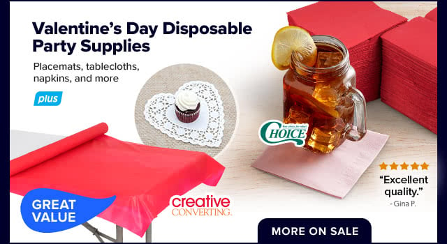 Valentine's Day Disposable Party Supplies