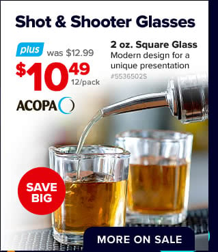 Shot Glasses & Shooter Glasses