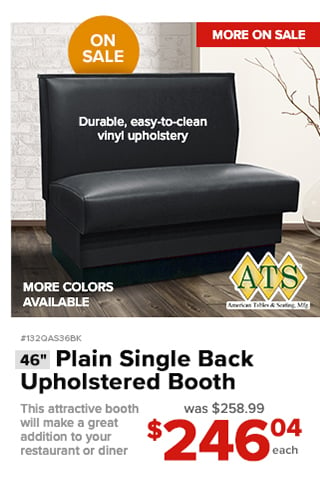 American Tables and Seats Black Booth