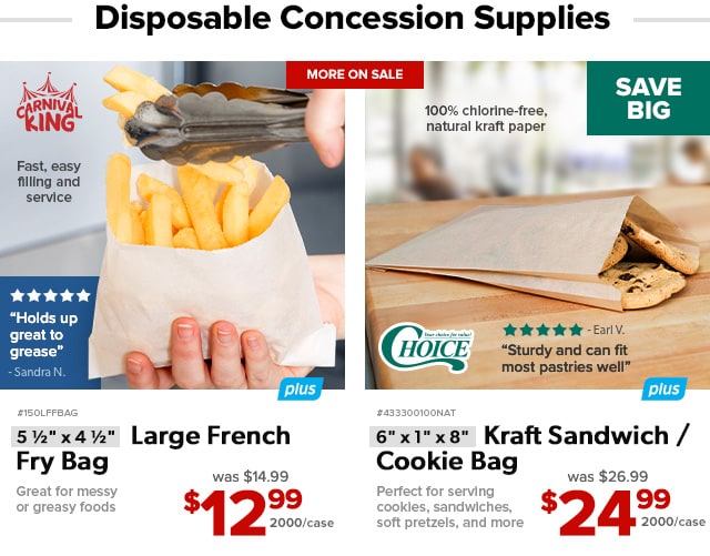 The Deals You're Looking For Outdoor Dining Supplies, Food Storage, Concession Supplies, and
