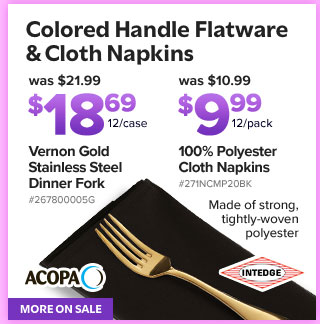 Flatware & Cloth Napkins