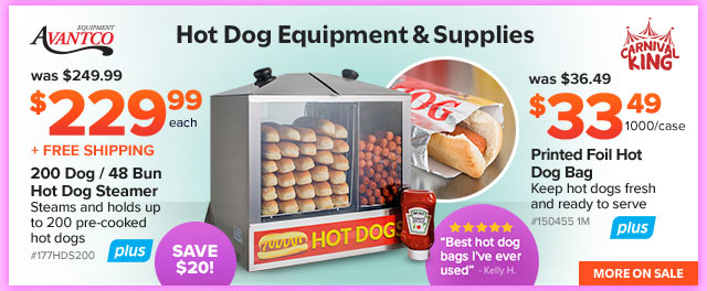 Hot Dog Equipment & Supplies