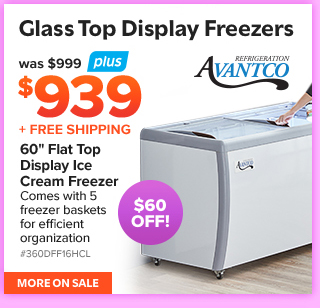 Glass Top Display Freezers