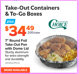 Take-Out Containers and To-Go Boxes