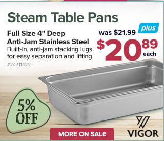 Steam Table Pans and Hotel Pans
