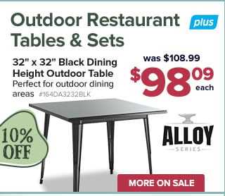 Outdoor Restaurant Tables & Sets